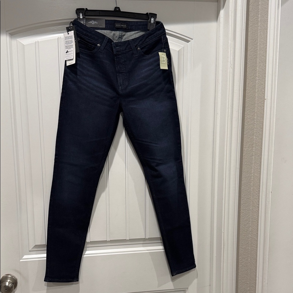 Silver Jeans Women's Deep Indigo Skinny Jeans